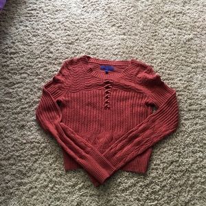 Burnt orange sweater